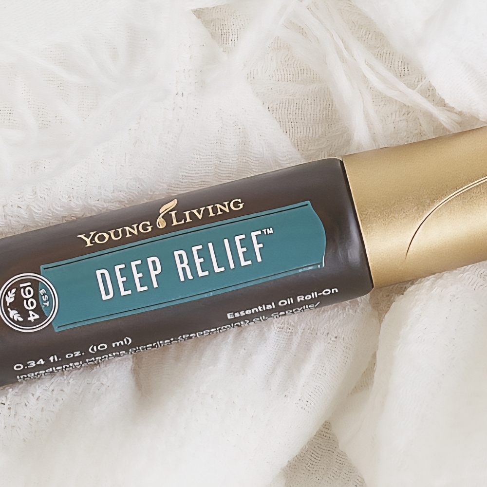 Young Living Deep Relief Essential Oil Roll-On - Gold and Teal